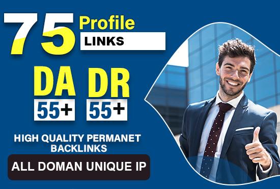 We will create 75 50 to 98DA high authority profile b...