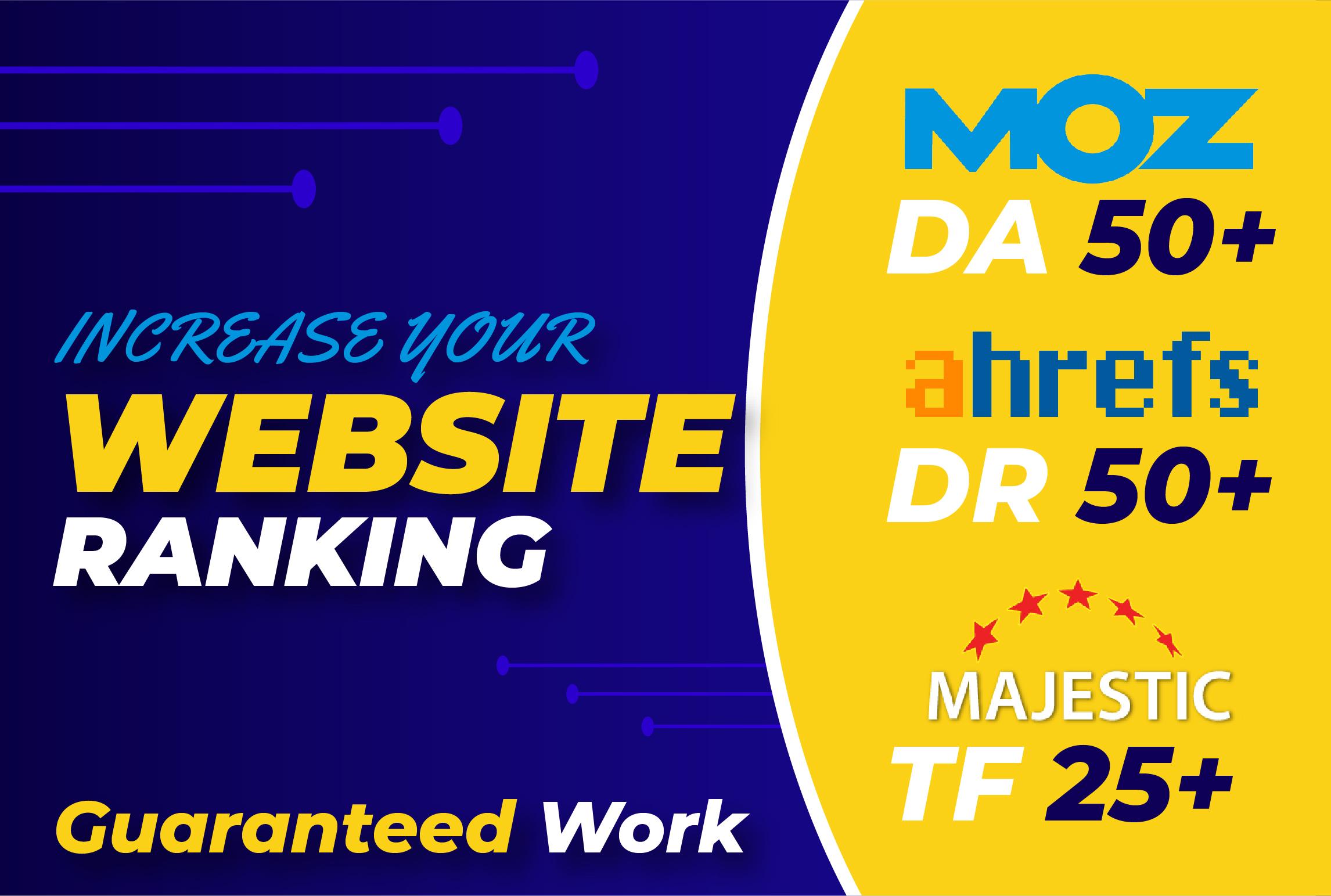 No Redirct link Boost your ahrefs 40+ DR, moz 50+ da...