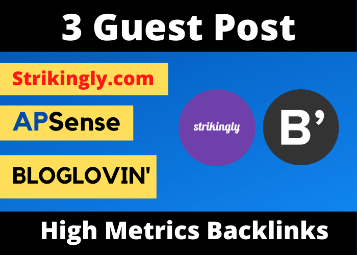 Write And Publish 3 Guest post on BlogLovin, Striking...