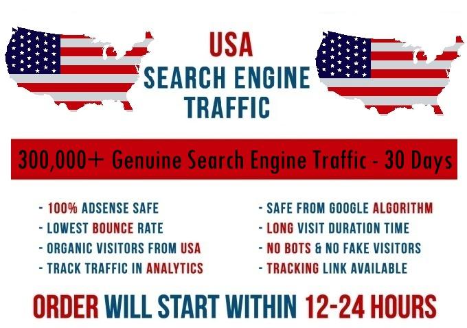 Send real 5k-300k USA based keyword targeted Search E...