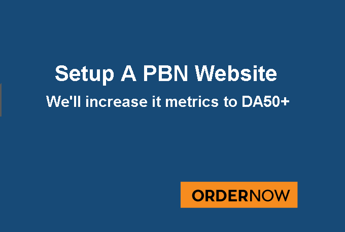 will setup your One PBN niche website and Increase up...