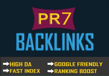 10+ PR-7 High Domain Authority 30+ Do-Follow Backlink...