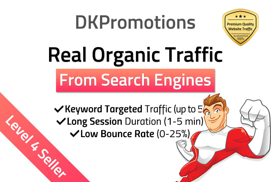ORGANIC Keyword Targeted Search Engine Traffic w/ Bou...