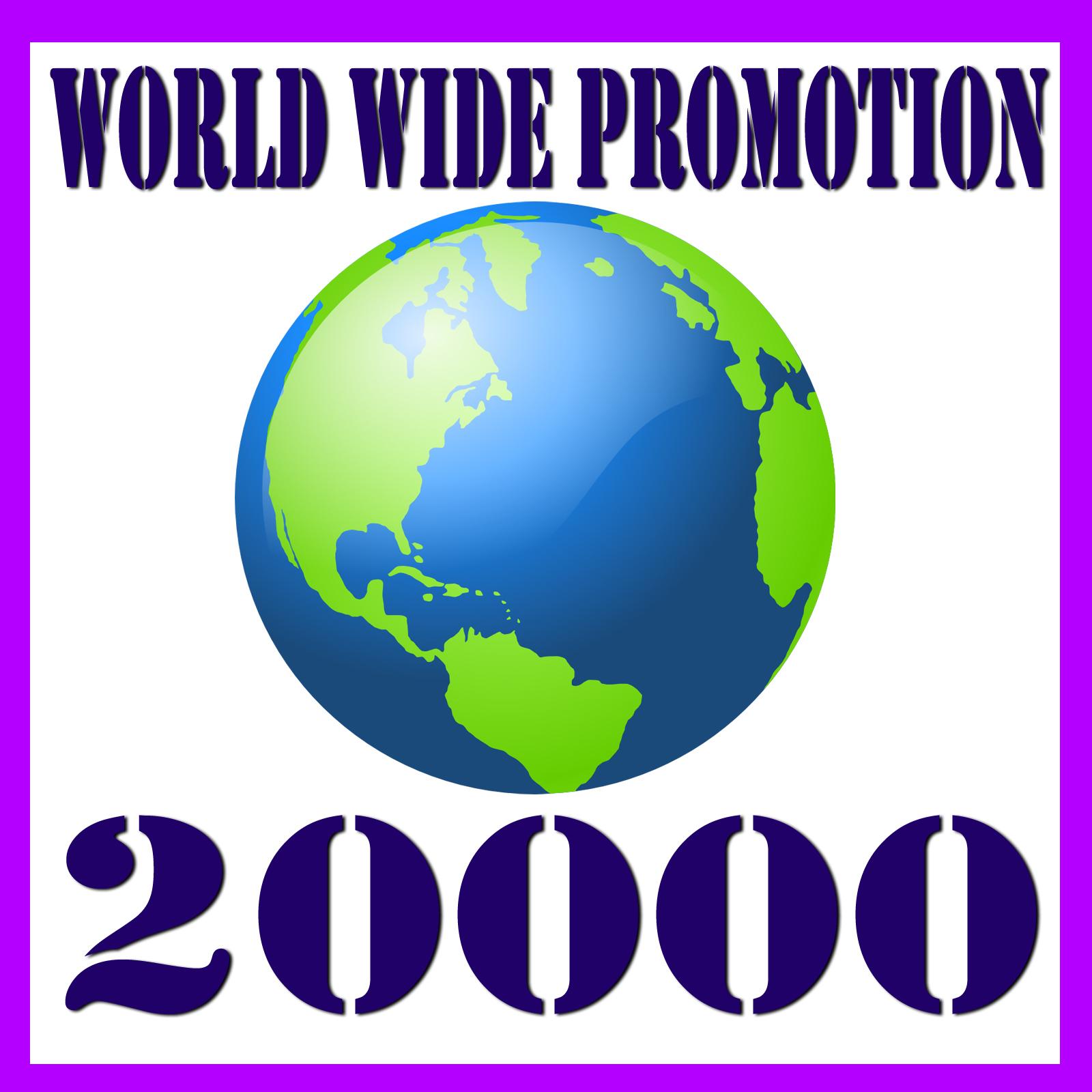 20,000+ website traffic world wide promotion package