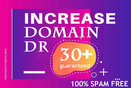 Increase DOMAIN RATING 30+ with high authority backli...