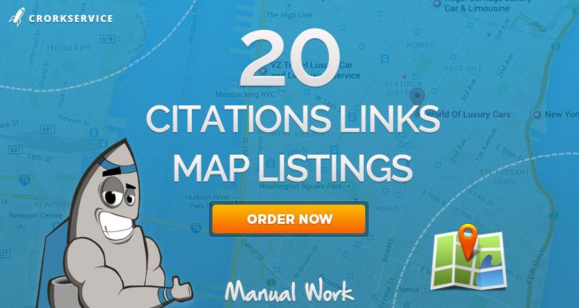 20 Citations Links - Map Listings for your site to ge...