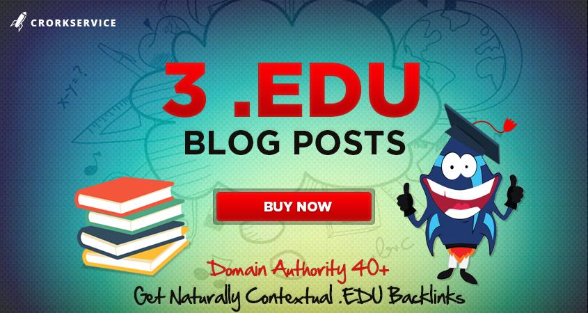 3 EDU blog posts with contextual backlinks