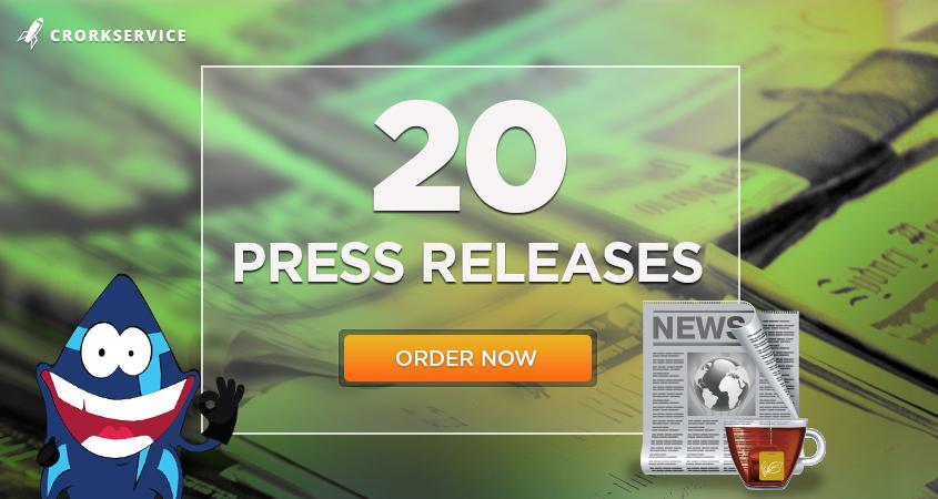 20 High Authority Press Releases, inlcluding content...