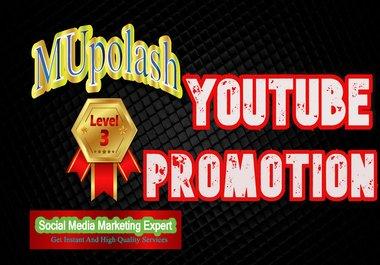 Get instantly video promotion by real peple by manual...