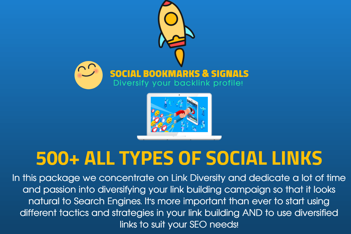 500 High Quality SEO Social Bookmarks, Signals and P...