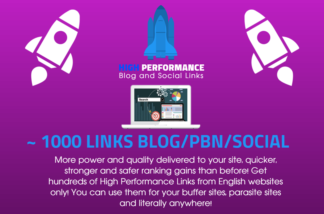 High Performance PBN Blog and Social Signals SEO Link...