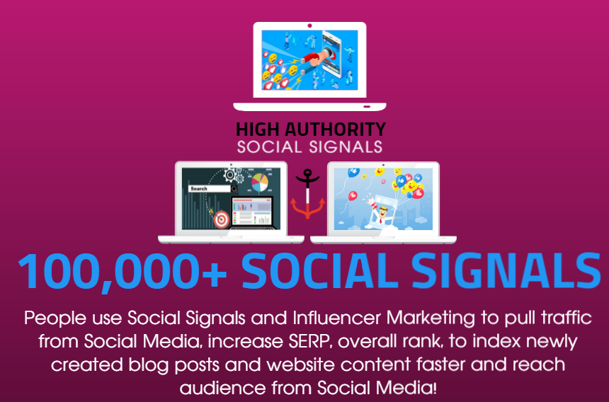 GET 100.000 SOCIAL SIGNALS ON HIGH AUTHORITY PAGES TO...