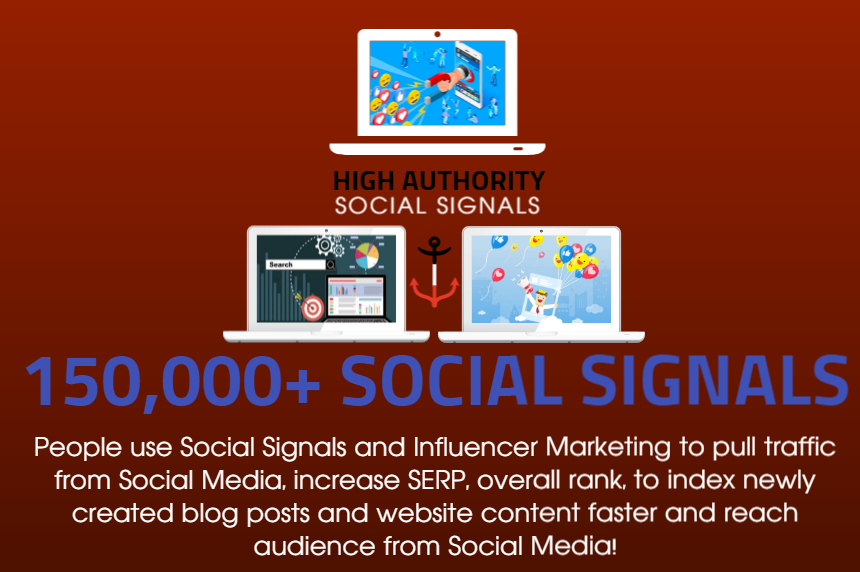 GET 150.000 SOCIAL SIGNALS ON HIGH AUTHORITY PAGES TO...