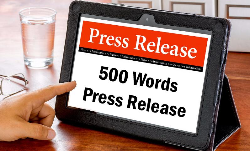 write a unique 500 words Press Release