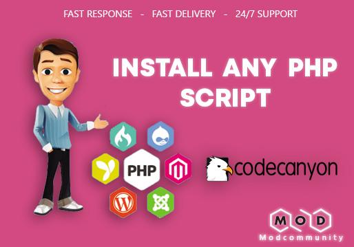 I will install any PHP script On your Shared web host...