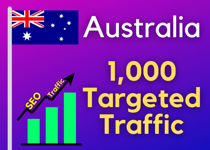 1000 Australia TARGETED traffic to your web or blog s...