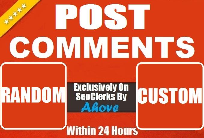 Get Instant 50 To 100 Comments Random Or Custom