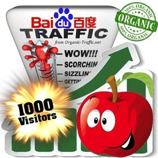Organic traffic from Baidu with your Keyword