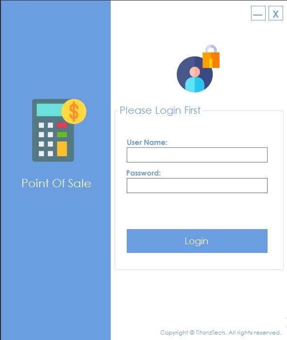 Point of sale and inventory management windows applic...