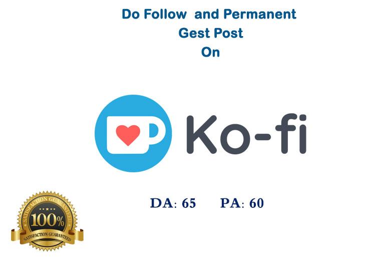 Publish a Guest Post on Ko-Fi DA65 DR85 with your lin...