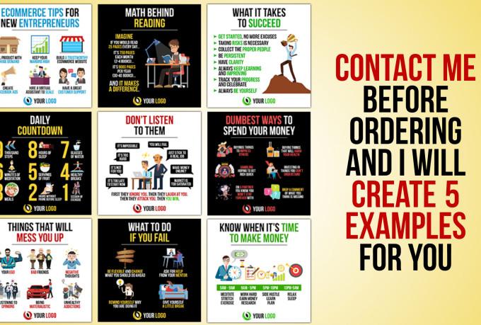 We will design business success tips infographics for...