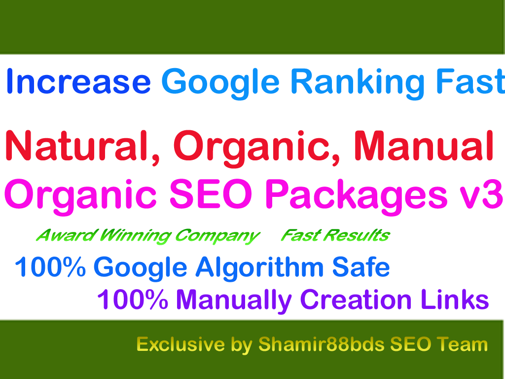 Monthly Organic SEO Packages v3 Increase Google Ranki...