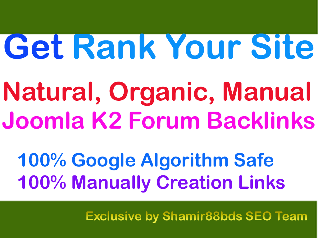 Dofollow 22 Joomla K2 Forum Backlinks to Rank 1 on Go...