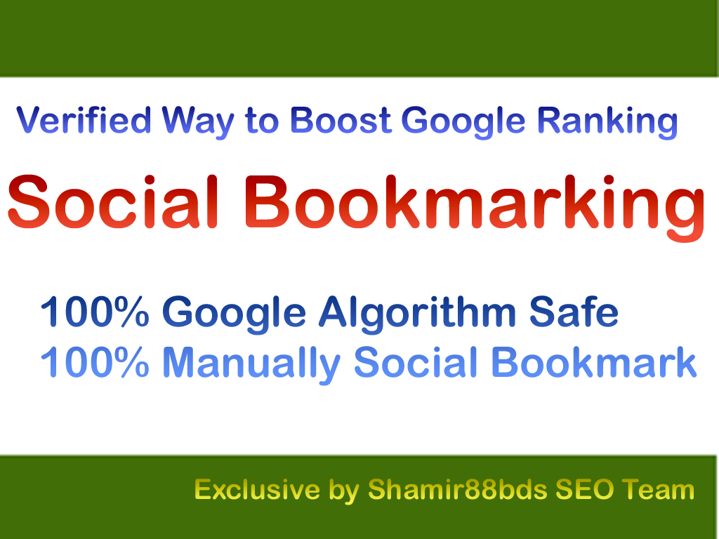 Verified 105 Dofollow Social Bookmarking to Rank High...