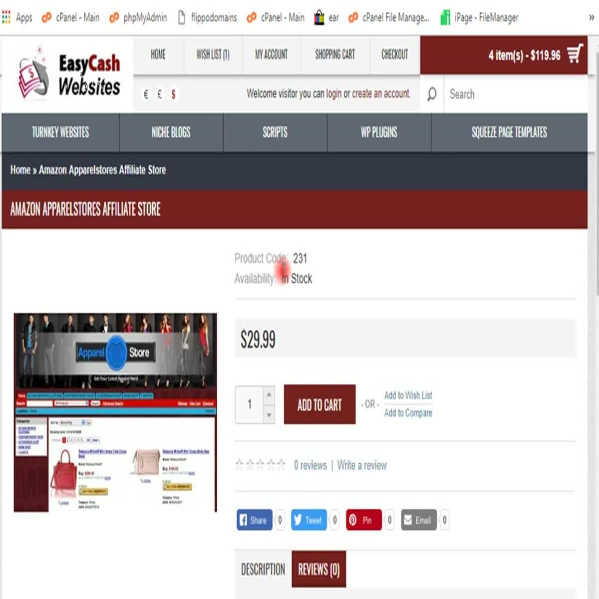 Turnkey Easy Cash Niche website for sale Affiliate In...