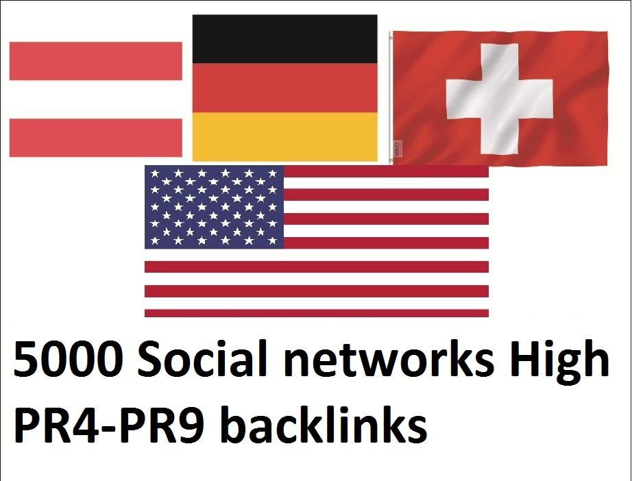 Get 5000 Social Networks High Dominating USA, german...