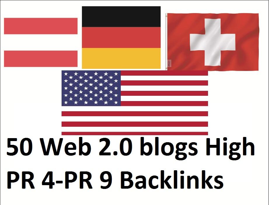 Get 50 Web 2.0 Blogs High Authorized Google Dominatin...