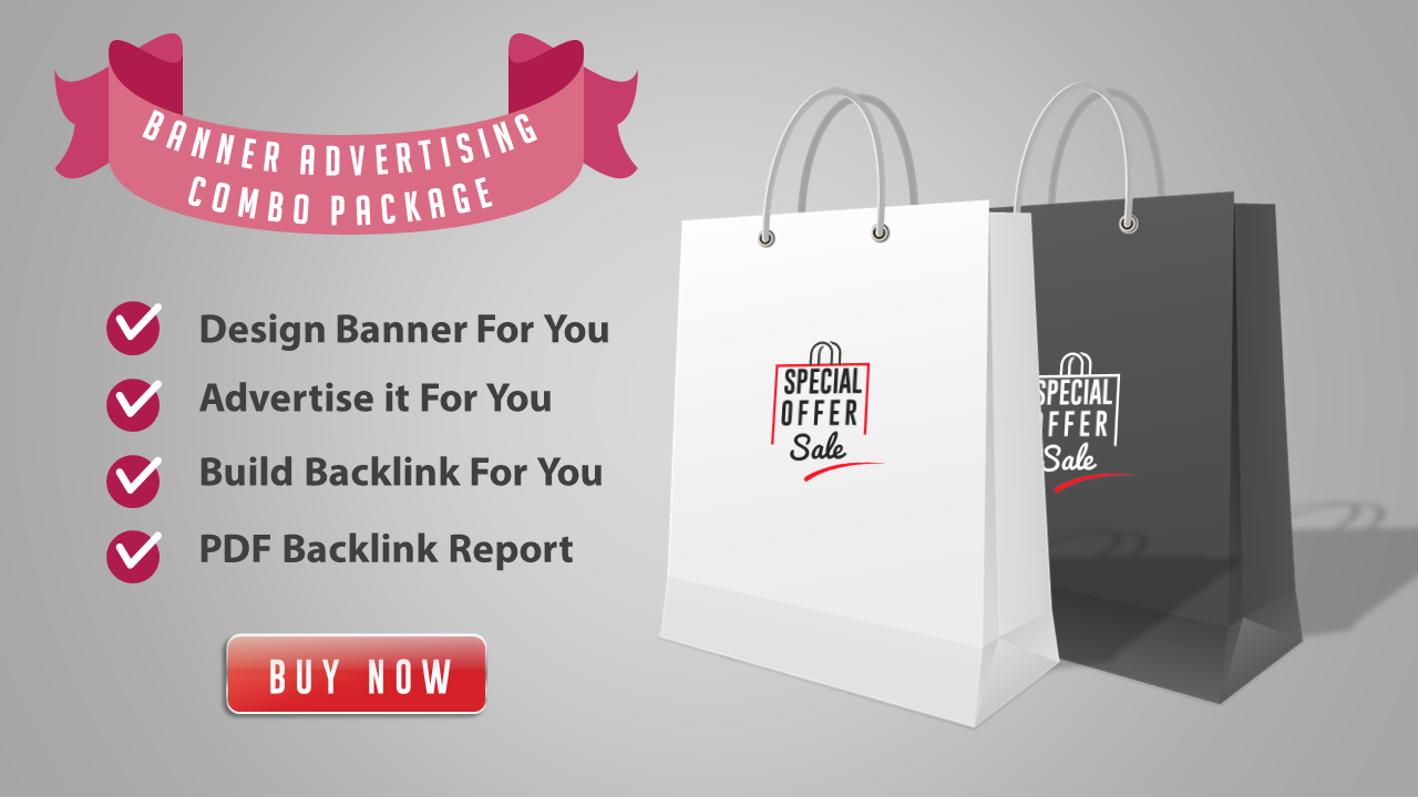 Combo Pack - Design Banner + Advertise it + Backlink ...