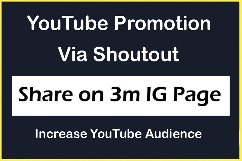 YouTube Video Channel Promotion via Share on 3 Millio...