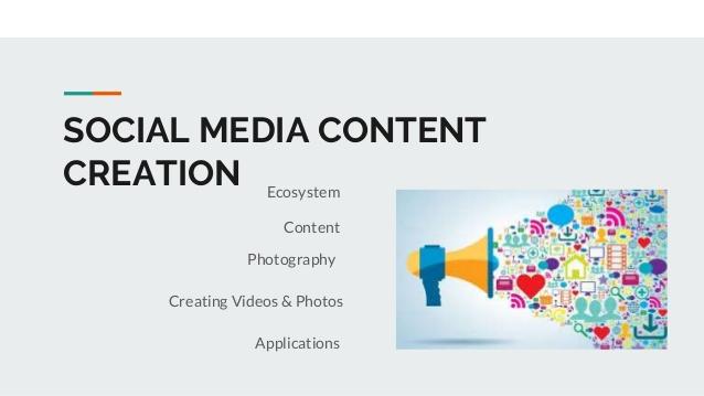 Social media post content writing