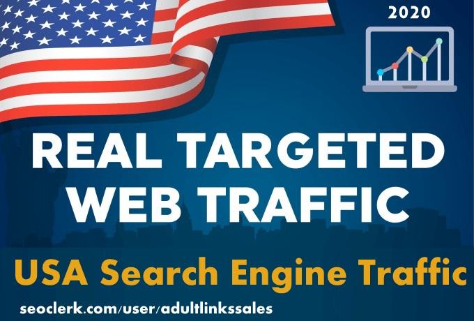 Send 5k-300k USA keyword targeted search engine traff...
