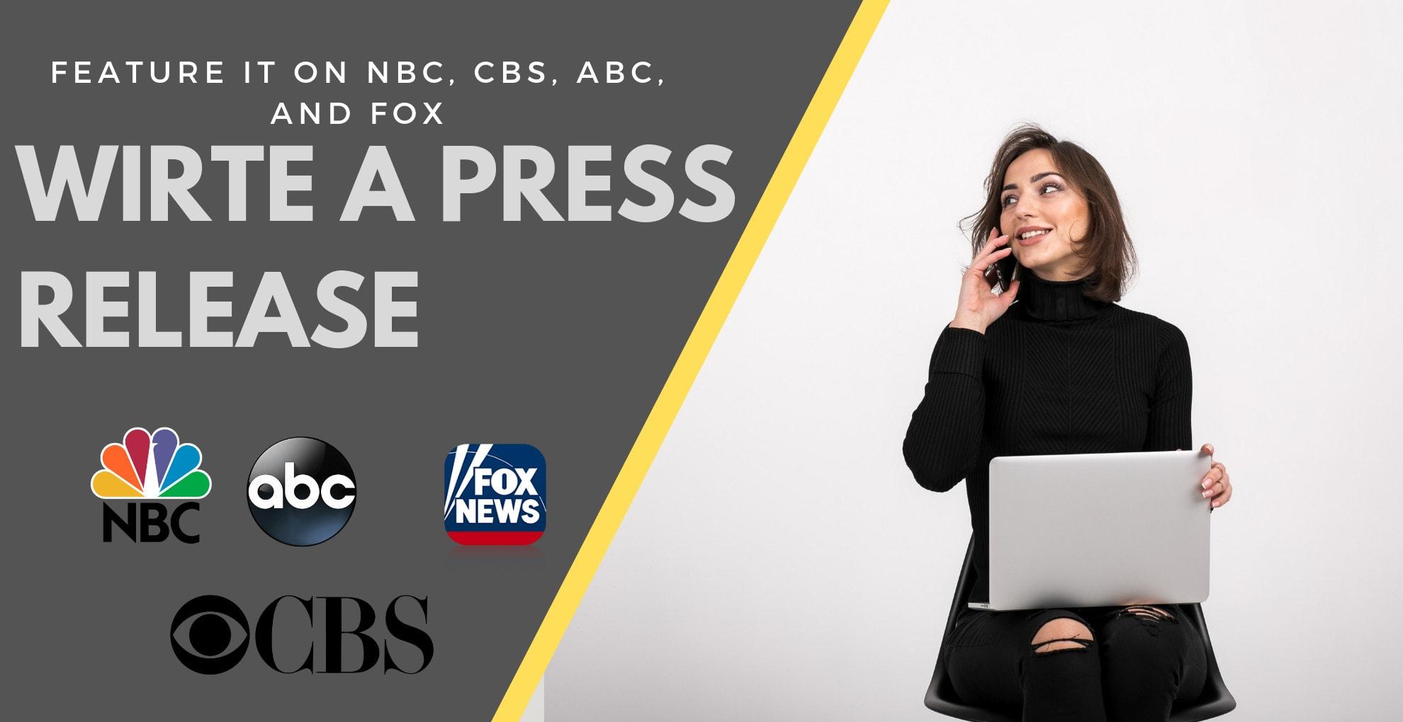 I will write press release and do distribution on fox...