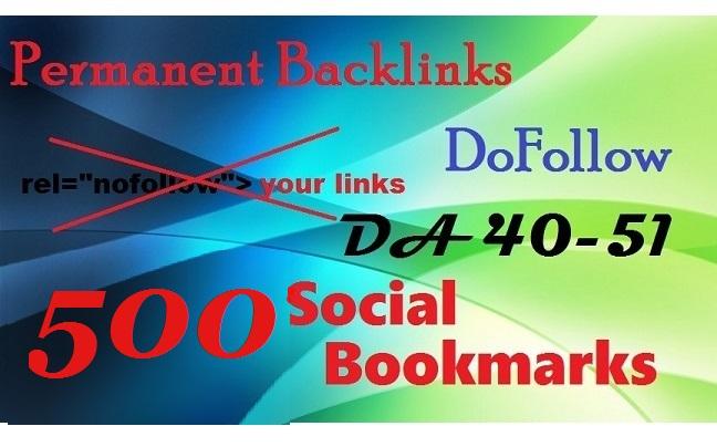 Do 500 Permanent Social Bookmarks Links To Your Site