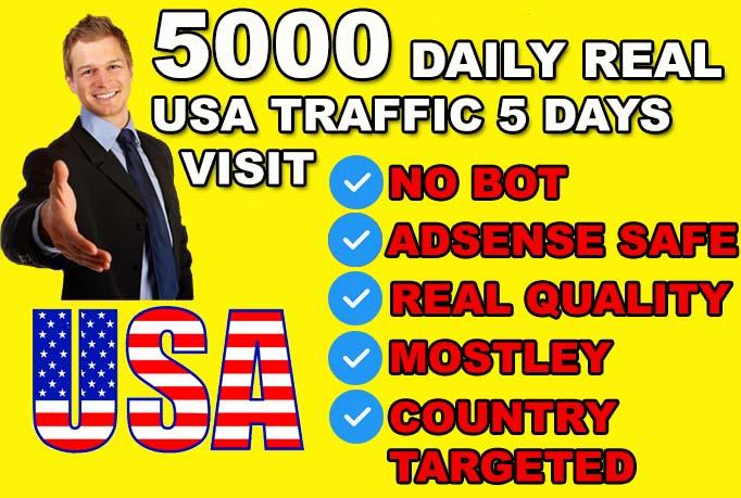 drive usa country target traffic, organic website vi...