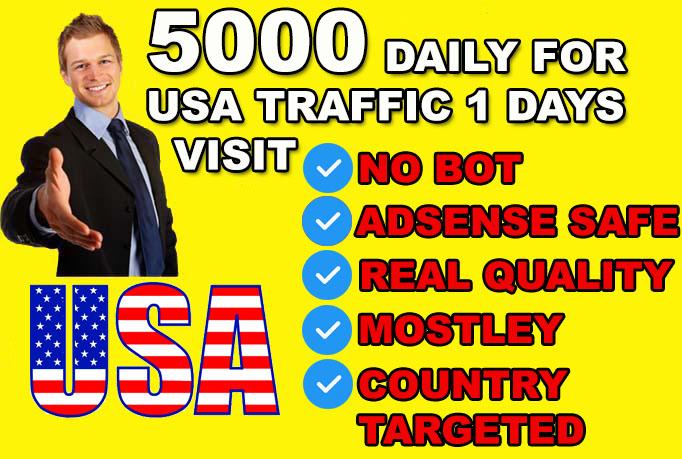 SEND 5000 USA genuine ORGANIC traffic to your website...