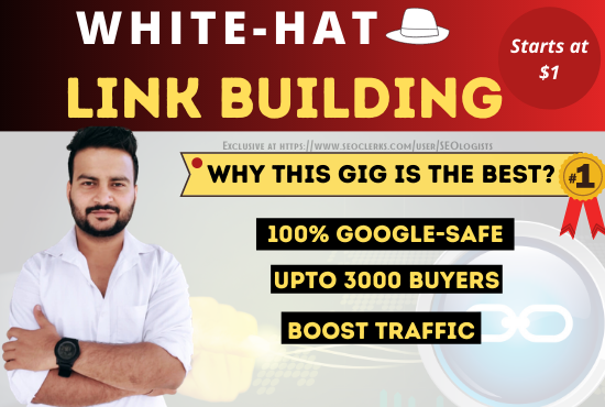 I will manually create 10 White Hat backlinks for you...