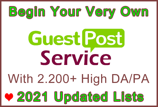 2,200 High DA/PA/CF Updated 2021 Free Guest Posts Lis...