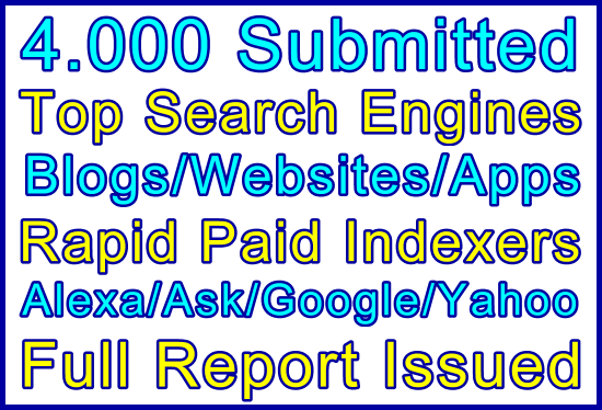 4,000 Top-Tier Search Engines + HQ Directories Submis...