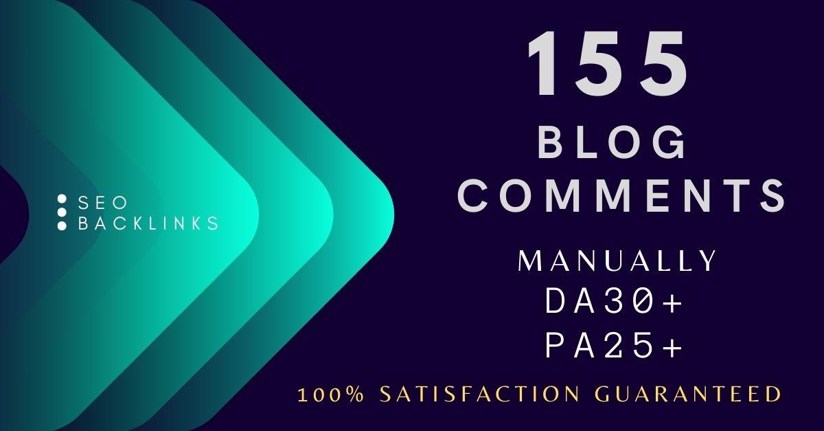 I will build 155 Manually Blog Comments Backlinks on ...