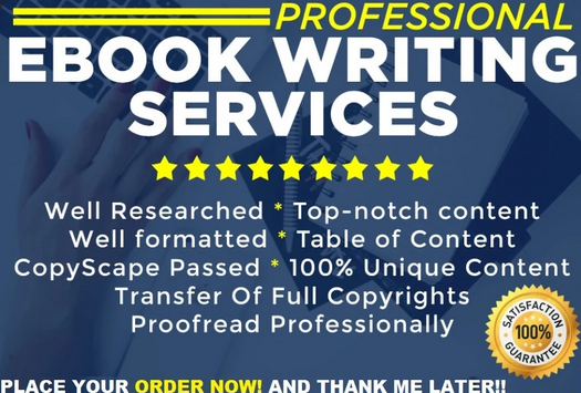 I Will Research and Ghostwrite Your Ebook On Any Topi...
