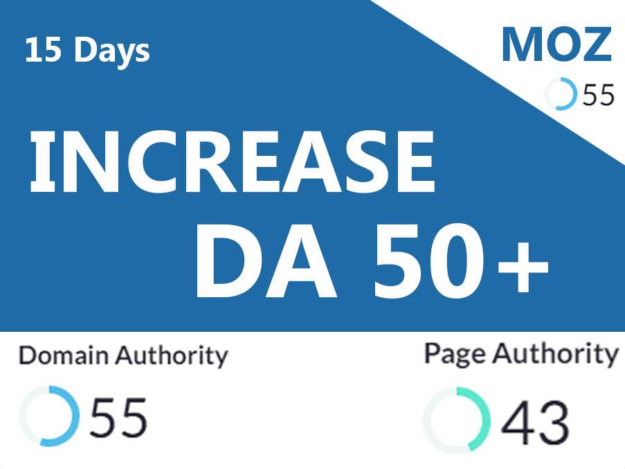 I will increase your website Moz Domain Authority DA ...