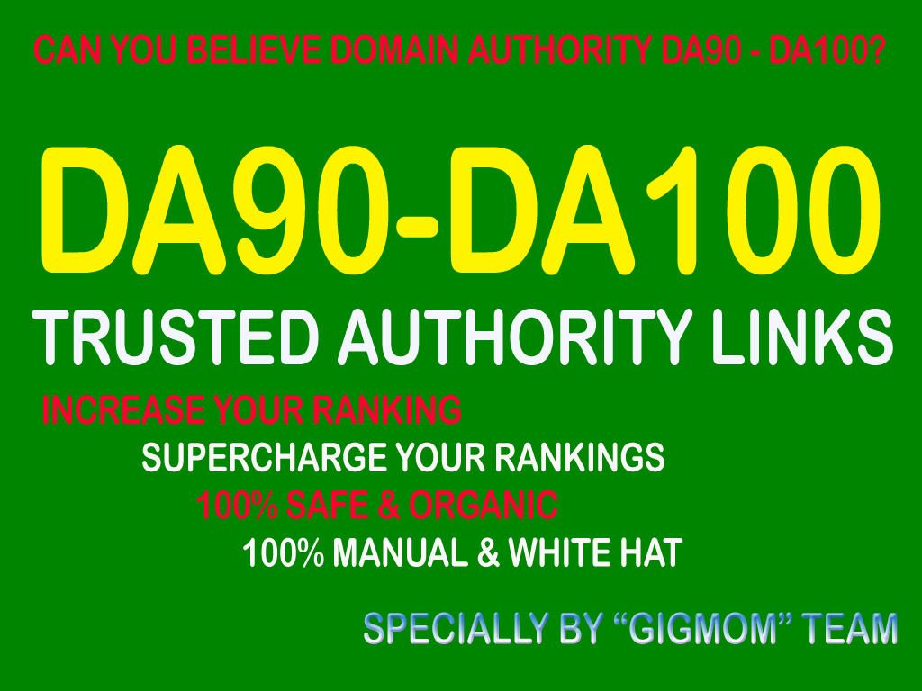 Trusted 40 DA90-100 Authority Links to Boost Google S...