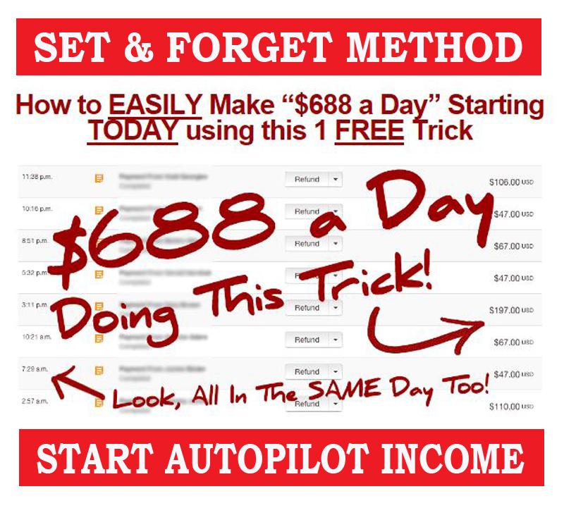 Set And Forget Autopilot Passive Income Ideas 688 USD...