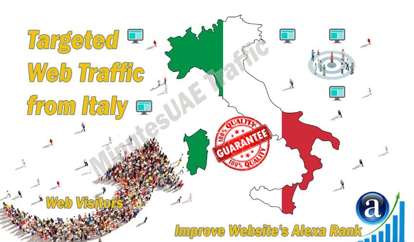 Italian web visitors real targeted Organic web traffi...