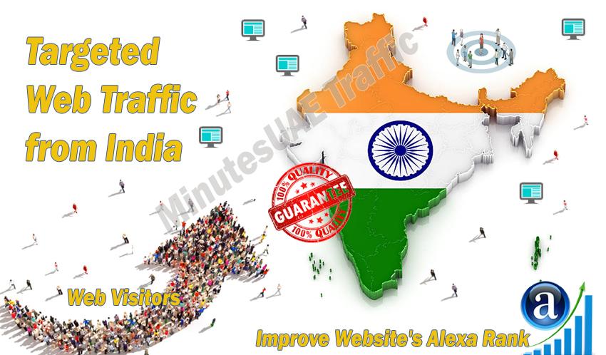 Indian web visitors real targeted Organic web traffic...