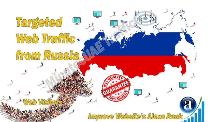 Russian web visitors real targeted Organic web traffi...